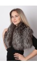 Silver fox fur collar – neck warmer